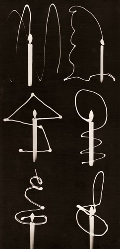ロウソクのパターン [中島崇次, カメラ毎日 1956年5月号より] パブリックドメイン画像 