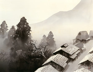 月天心 [川合玉堂, 1954年, 川合玉堂展 描かれた日本の原風景より]のサムネイル画像