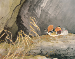 鴛鴦 [川合玉堂, 1957年, 川合玉堂展 描かれた日本の原風景より]のサムネイル画像