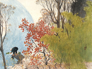 秋春 [川合玉堂, 1955年, 川合玉堂展 描かれた日本の原風景より]のサムネイル画像