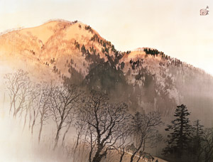 残照 [川合玉堂, 1952年, 川合玉堂展 描かれた日本の原風景より]のサムネイル画像