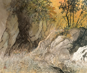 晩帰 [川合玉堂, 1948年頃, 川合玉堂展 描かれた日本の原風景より]のサムネイル画像