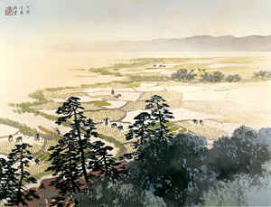 五月晴 [川合玉堂, 1947年, 川合玉堂展 描かれた日本の原風景より]のサムネイル画像