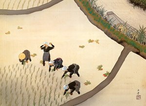 早乙女 [川合玉堂, 1945年, 川合玉堂展 描かれた日本の原風景より]のサムネイル画像