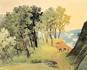 山雨一過 [川合玉堂, 1943年, 川合玉堂展 描かれた日本の原風景より]のサムネイル画像
