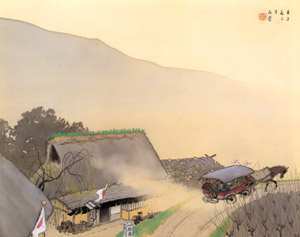 祝捷日 [川合玉堂, 1942年, 川合玉堂展 描かれた日本の原風景より]のサムネイル画像