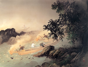 鵜飼 [川合玉堂, 1938年, 川合玉堂展 描かれた日本の原風景より]のサムネイル画像