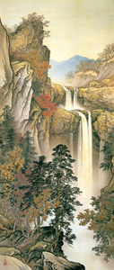 秋山懸瀑 [川合玉堂, 1929年, 川合玉堂展 描かれた日本の原風景より]のサムネイル画像