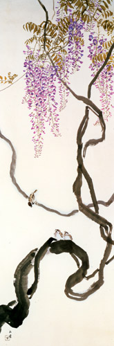 藤 [川合玉堂, 1929年, 川合玉堂展 描かれた日本の原風景より] パブリックドメイン画像 