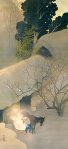 暮るる山家 [川合玉堂, 1918年, 川合玉堂展 描かれた日本の原風景より]のサムネイル画像
