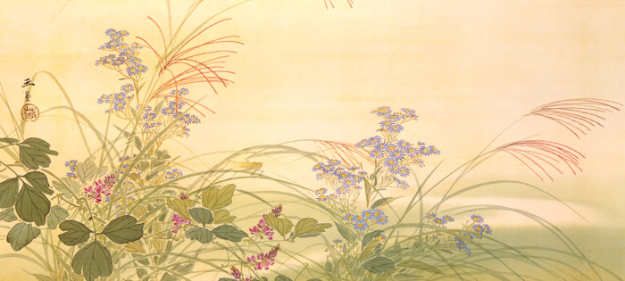 秋草 [川合玉堂, 1899年頃, 川合玉堂展 描かれた日本の原風景より] パブリックドメイン画像 