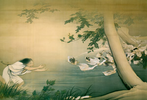 家鴨図 [川合玉堂, 1897年, 川合玉堂展 描かれた日本の原風景より]のサムネイル画像