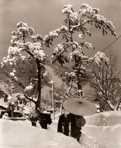 雪後 [八木常治, アサヒカメラ 1940年6月号より] パブリックドメイン画像 