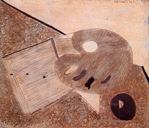 Still Life with Palette [Kōtarō Migishi, 1933, from The Age of Beautiful Avant-garde: Harue Koga and Yoshitaro Migishi] Thumbnail Images