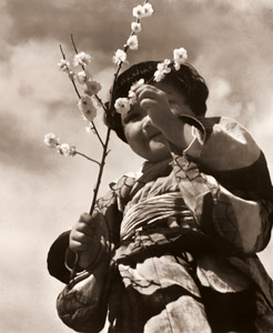 梅と童女 [真継不二夫, アサヒカメラ 1941年3月号より]のサムネイル画像