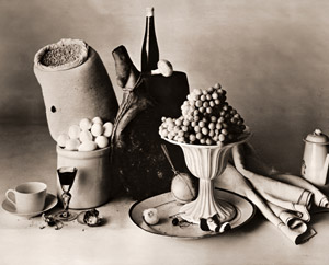無題(食べ物や食器などの静物） [アーヴィング・ペン, Color Photography Annual 1956より]のサムネイル画像