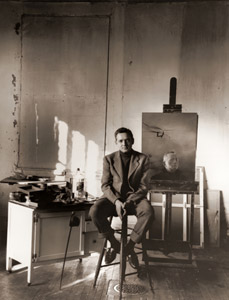 ペンシルベニア州チャッズフォードのアトリエでのアンドリュー・ワイエス [アーノルド・ニューマン, 1948年, 栄光の「LIFE」展 1946-1955 時代の顔を衝くより]のサムネイル画像