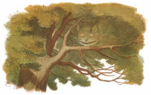 挿絵13(消えるチェシャ猫） [ジョン・テニエル, おとぎのアリスより]のサムネイル画像