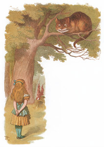 挿絵12(アリスと木の上のチェシャ猫） [ジョン・テニエル, おとぎのアリスより]のサムネイル画像