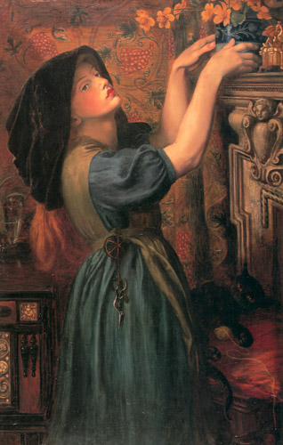 マリゴールド [ダンテ・ゲイブリエル・ロセッティ, 1873-1874年, ロセッティ展より] パブリックドメイン画像 