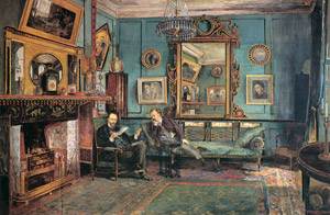 チェイニ・ウォーク館の居間 [ヘンリー・トレフリー・ダン, 1882年, ロセッティ展より]のサムネイル画像