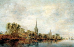 A View of Overschie [Jan van Goyen, 1635, from Bruegel and Netherlandish Landscape Painting] Thumbnail Images