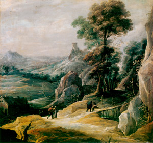 山岳風景 [ダフィット・テニールス (子), 1660年頃, ブリューゲルとネーデルラント風景画より]のサムネイル画像