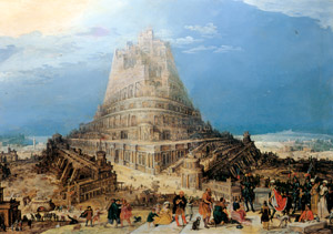 バベルの塔の建設 [フランドル派（17世紀初頭）, ブリューゲルとネーデルラント風景画より]のサムネイル画像