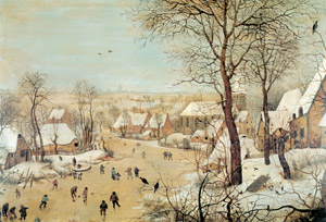 鳥罠のある冬景色 [ピーテル・ブリューゲル (子), ブリューゲルとネーデルラント風景画より]のサムネイル画像