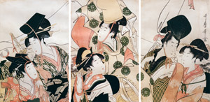 見立東下り [喜多川歌麿, 1797-1798年, 秘蔵浮世絵大観 第2巻 大英博物館2より]のサムネイル画像