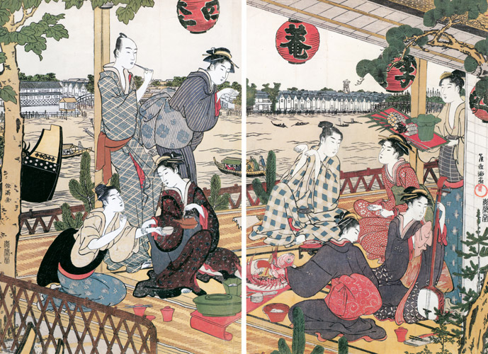 四季庵 [窪俊満, 1781-1789年, 秘蔵浮世絵大観 第2巻 大英博物館2より] パブリックドメイン画像 