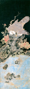 鷹図 [礒田湖龍斎, 1772-1789年, 秘蔵浮世絵大観 第2巻 大英博物館2より]のサムネイル画像