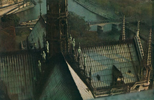 Color Sense of Paris (Paris Seen in Evening Glow from Notre Dame Cathedral) [Komei Nakayama,  from Camera Mainichi April 1956] Thumbnail Images