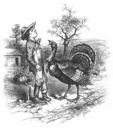 “Who said anything about Christmas dinner ?”  [Thomas Nast,  from Thomas Nast’s Christmas Drawings]