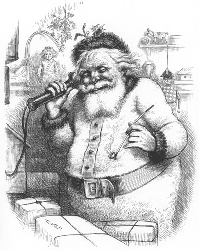 “Hello! Little One!” [Thomas Nast,  from Thomas Nast’s Christmas Drawings]