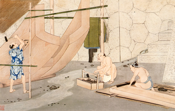 Shipwright  [Kawahara Keiga,  from Mizue no.903 June 1980]