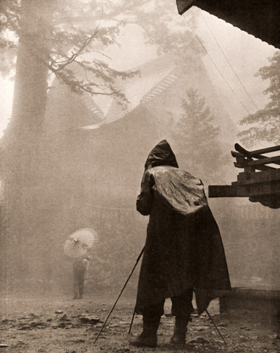雨中寸景 [畑中清美, 日本カメラ 1955年2月号より] パブリックドメイン画像 