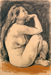 Nude Woman [Terauchi Manjirō,  from Exhibition Catalog of Terauchi Manjiro] Thumbnail Images