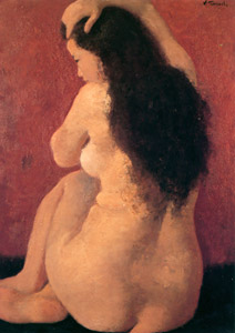 Nude Woman [Terauchi Manjirō,  from Exhibition Catalog of Terauchi Manjiro] Thumbnail Images