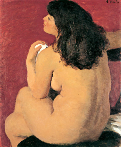 裸婦 [寺内萬治郎, 1954年, 寺内萬治郎展より] パブリックドメイン画像 