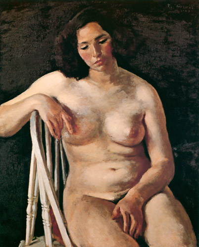 裸婦 [寺内萬治郎, 1949年, 寺内萬治郎展より] パブリックドメイン画像 