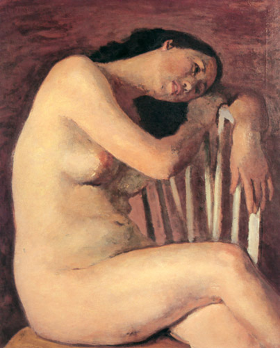 裸婦 [寺内萬治郎, 1949年, 寺内萬治郎展より] パブリックドメイン画像 