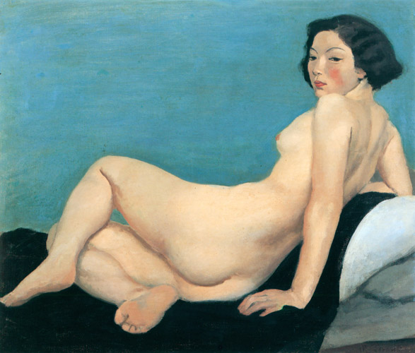 裸婦 [寺内萬治郎, 1937年, 寺内萬治郎展より] パブリックドメイン画像 