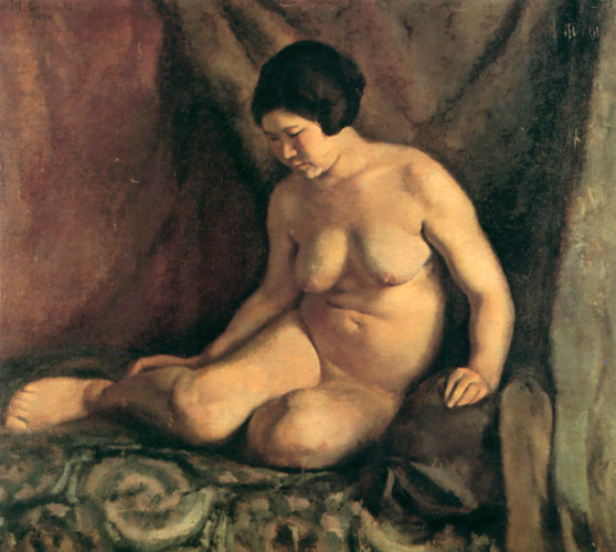 裸婦 [寺内萬治郎, 1926年, 寺内萬治郎展より] パブリックドメイン画像 