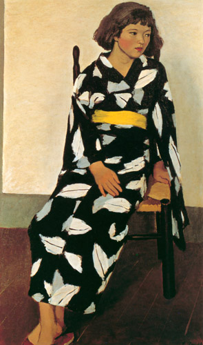 浴衣 [寺内萬治郎, 1935年, 寺内萬治郎展より] パブリックドメイン画像 