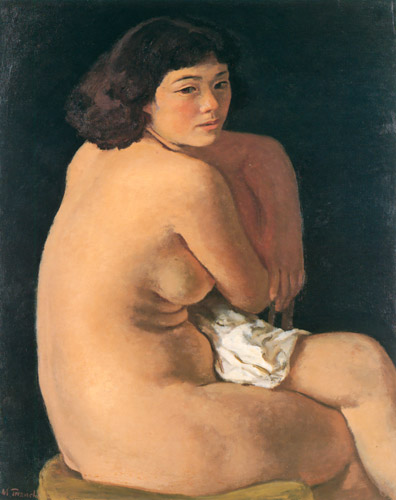 裸婦 [寺内萬治郎, 1954年, 寺内萬治郎展より] パブリックドメイン画像 