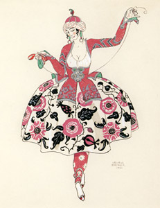 劇場用の25の衣装 バレエ ペルシア絨毯 [ジョルジュ・バルビエ, 1920年, ジョルジュ・バルビエ 優美と幻想のイラストレーターより]のサムネイル画像