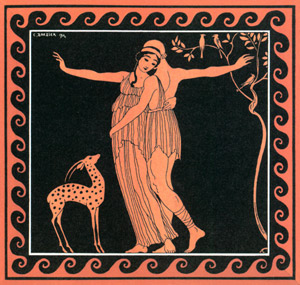 Album dédié a Tamar Karsavina (Narcissus) [George Barbier,  from George Barbier Master of Art Deco] Thumbnail Images