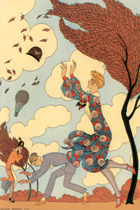 Falbalas et Fanfreluches (Wind) [George Barbier,  from George Barbier Master of Art Deco] Thumbnail Images