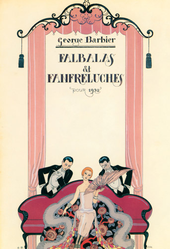 ファルバラ・エ・ファンフルリュシュ 1925年表紙 [ジョルジュ・バルビエ, ジョルジュ・バルビエ 優美と幻想のイラストレーターより] パブリックドメイン画像 